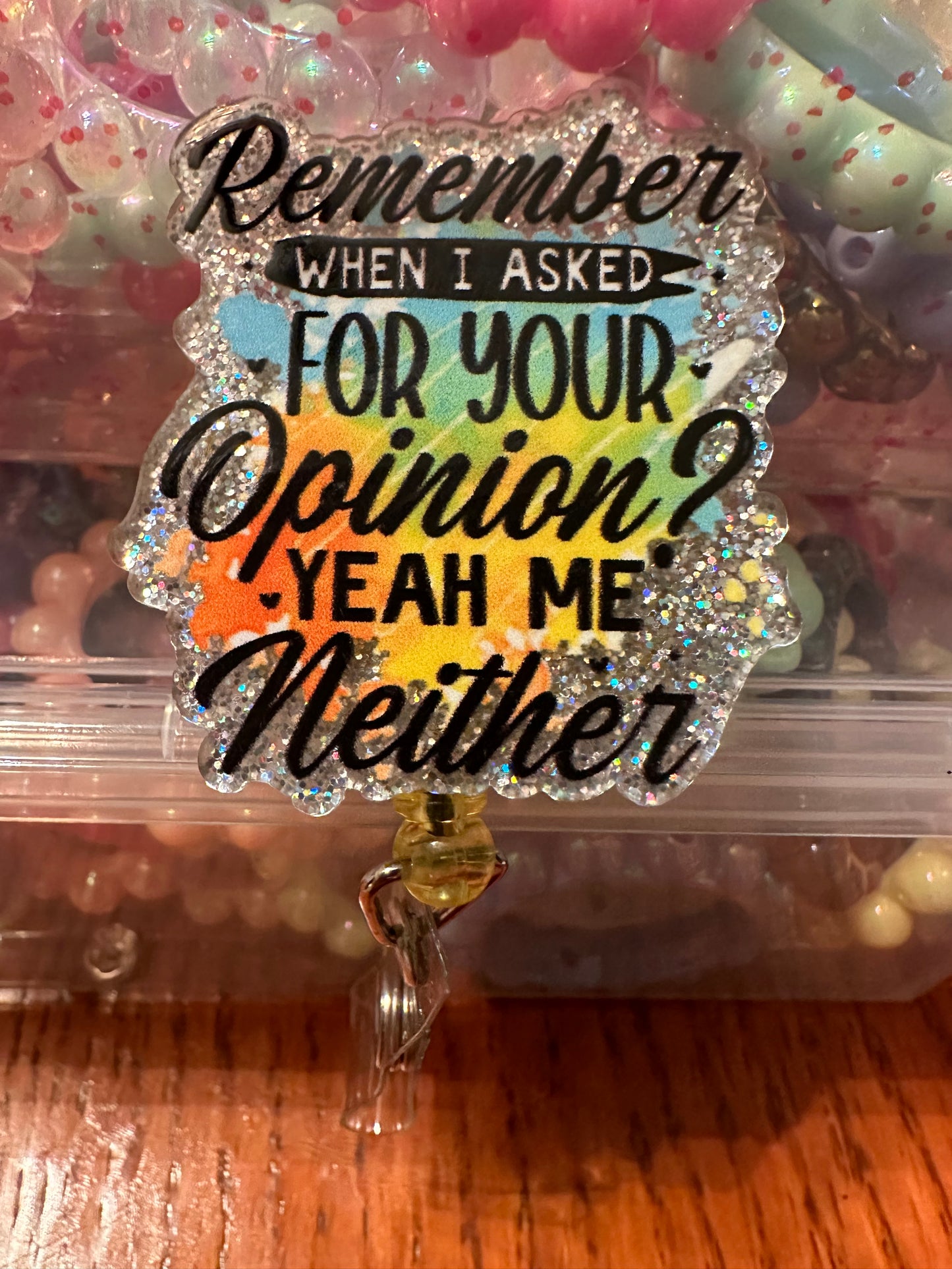 Opinion badge reel