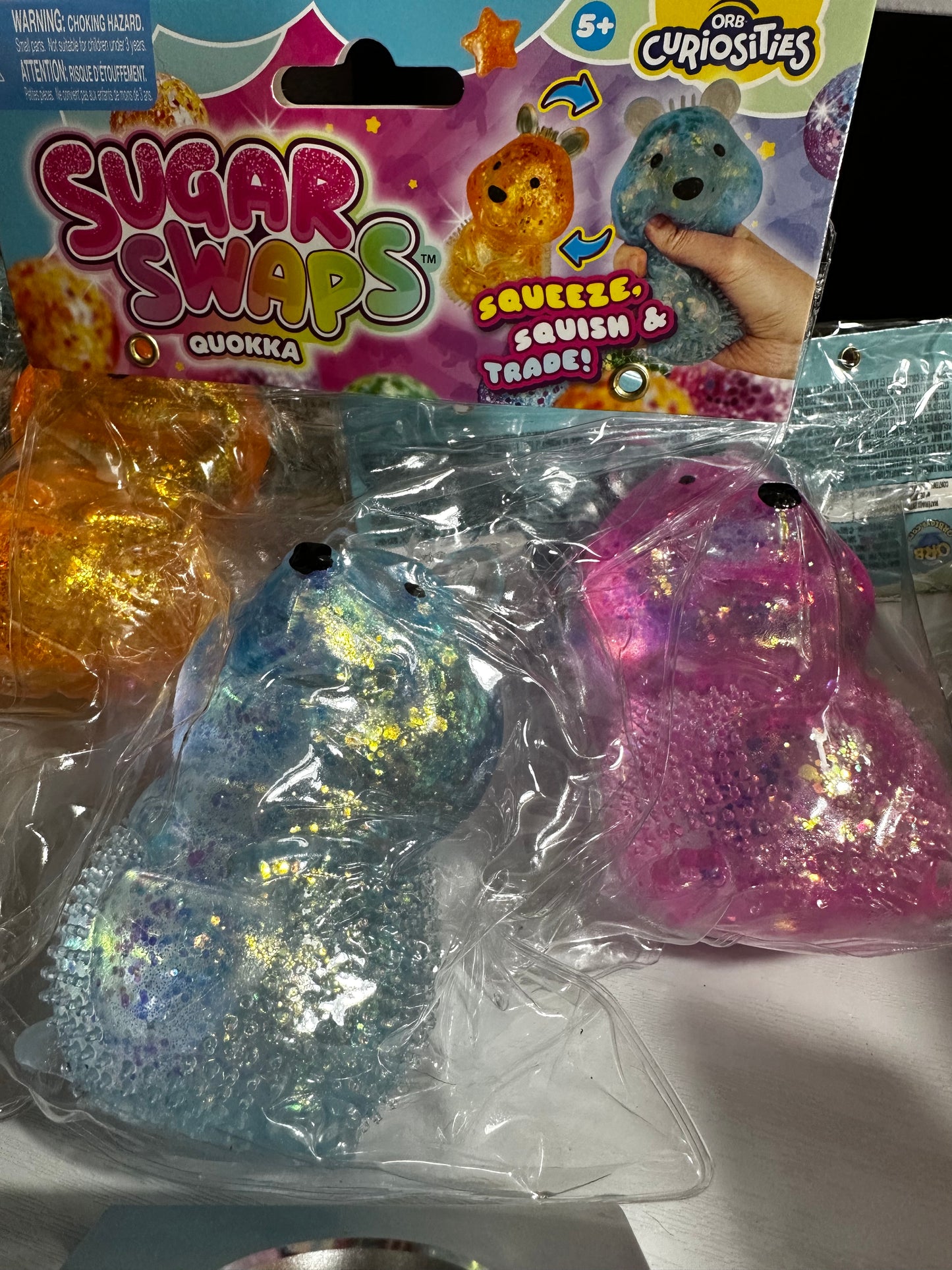 Orb sugar swap quokka (2 orange, 2 pink, 1 blue available)