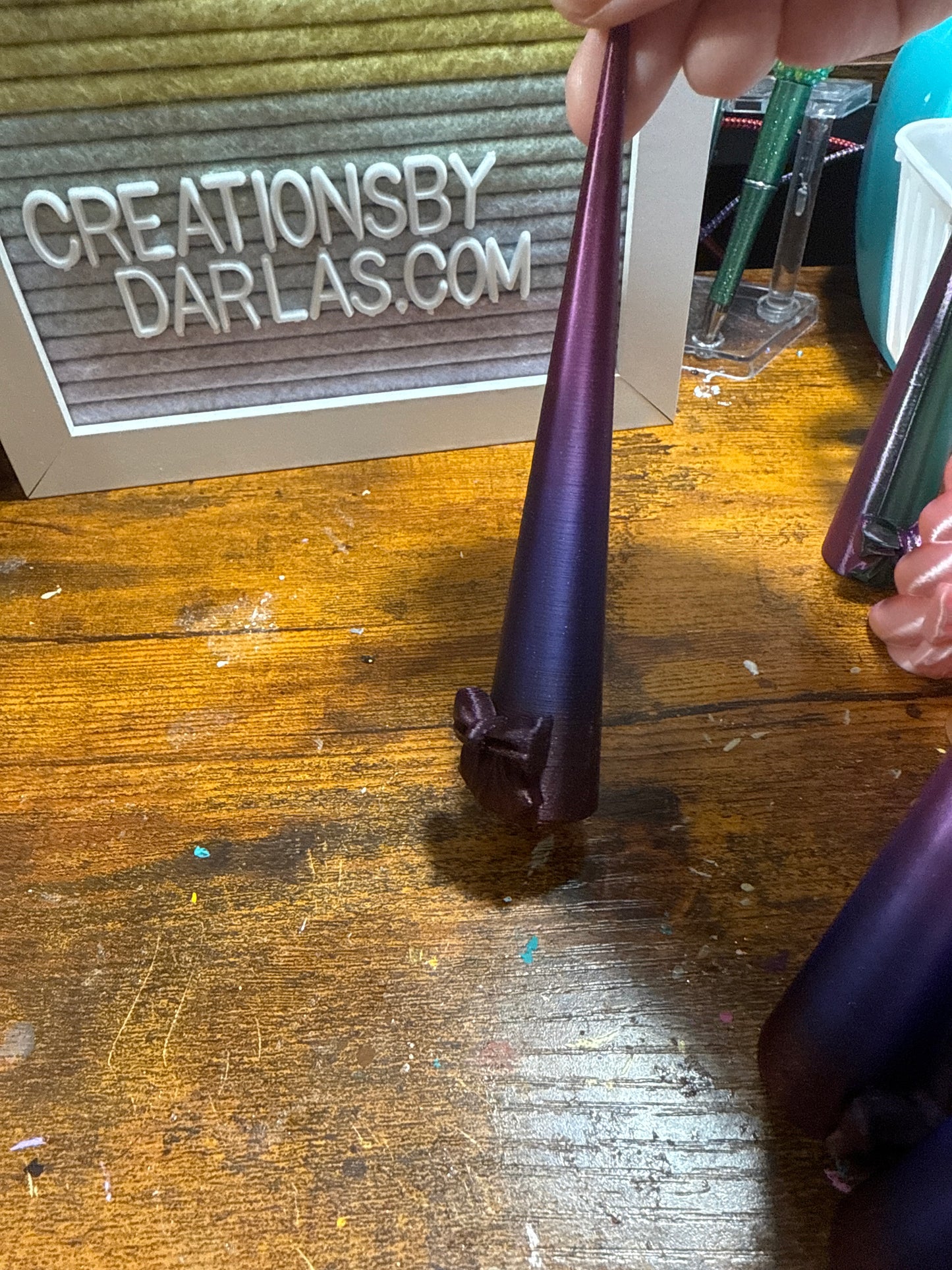 Cherry cola bow cone 5.5 inches
