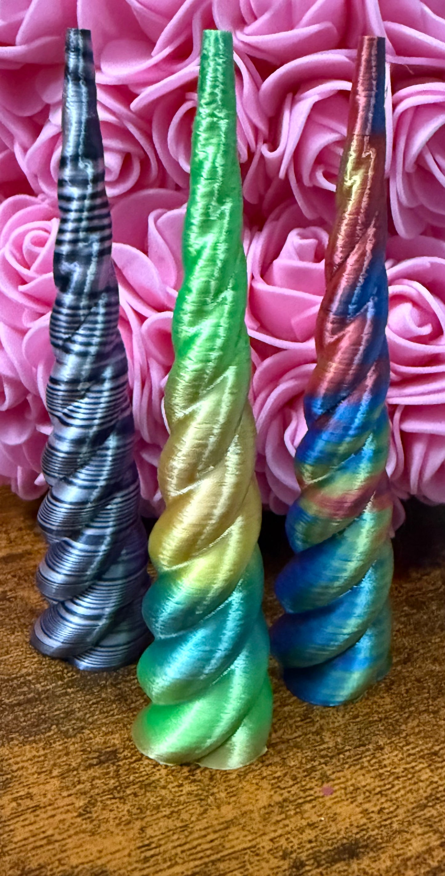 RTS- 3 pack wild unicorn horns 4.5”