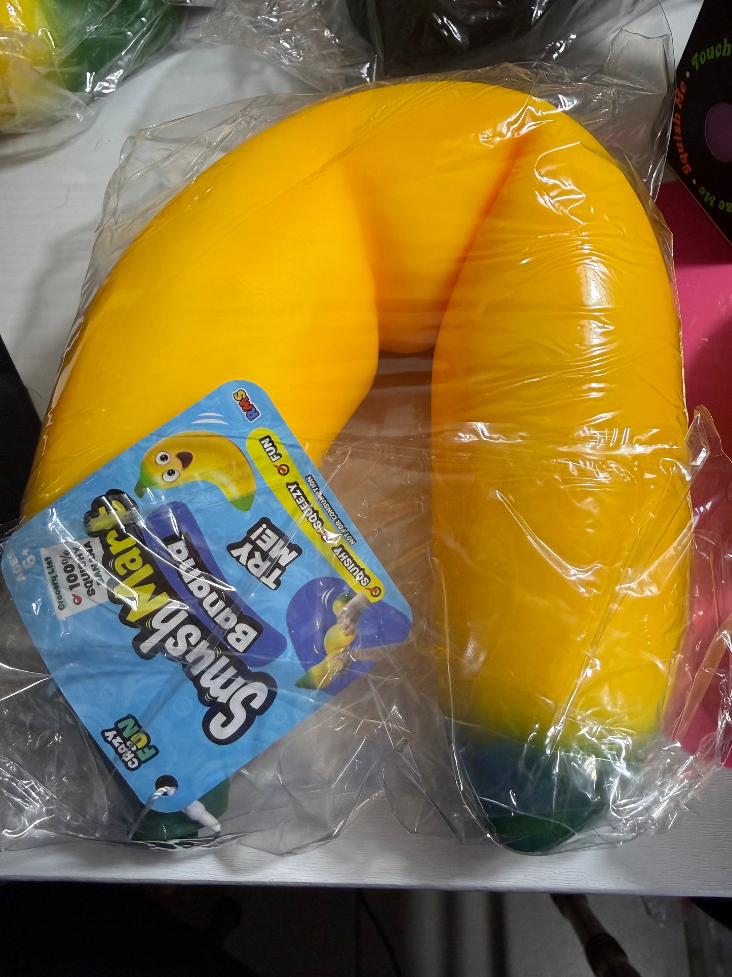 Smushmart banana squishy toy