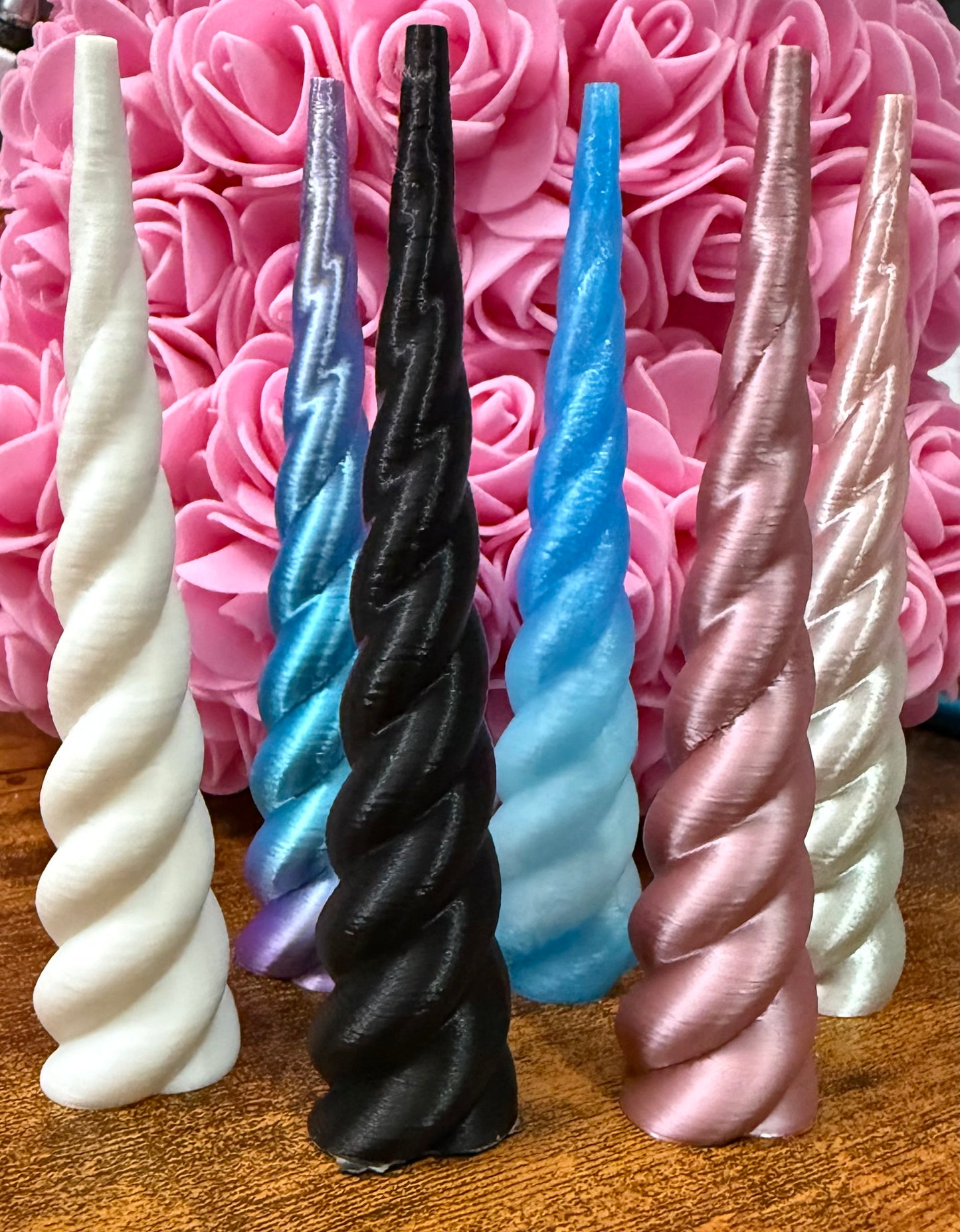 RTS- 6 pack unicorn horns 4.5”