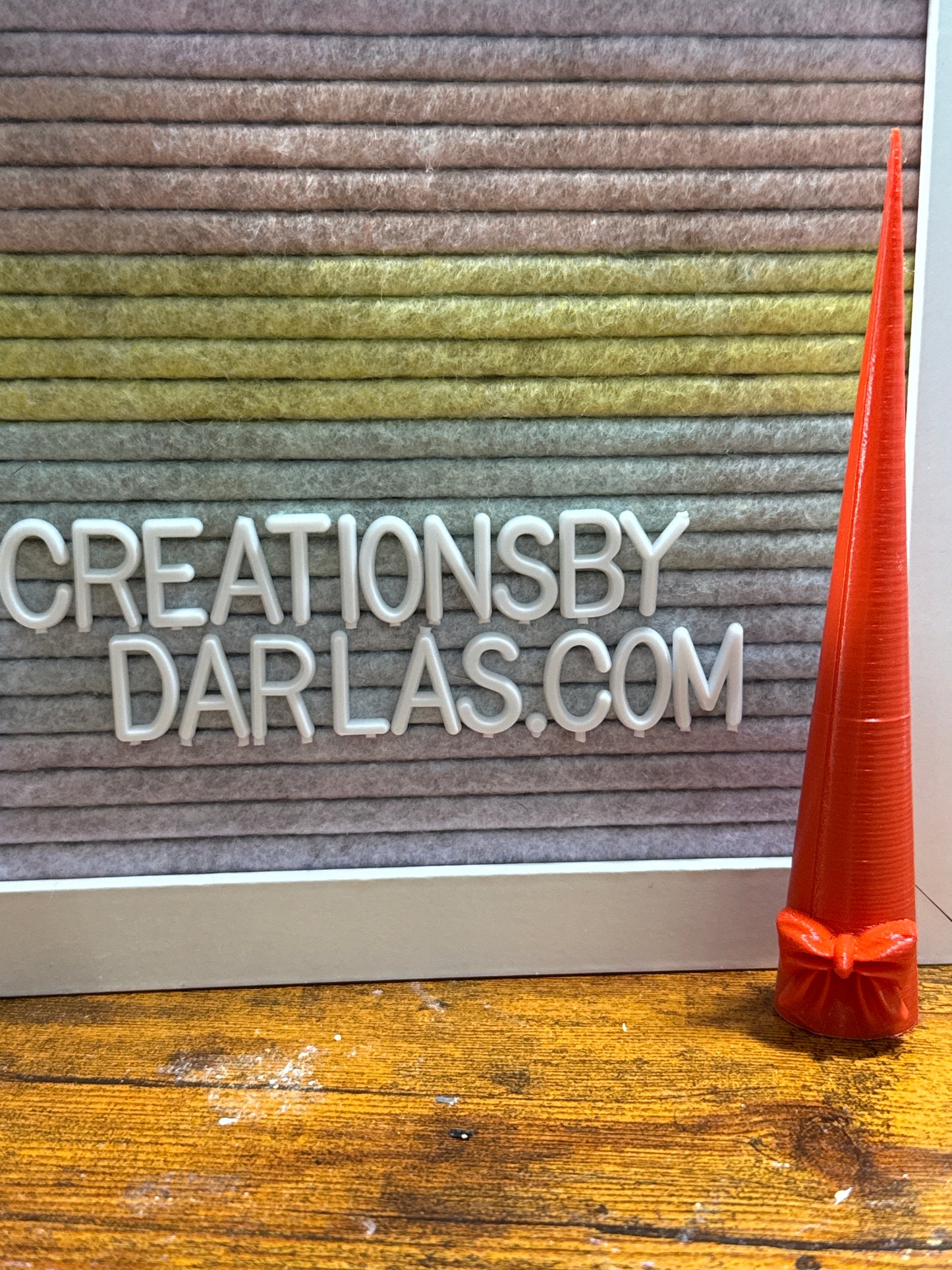Red bow cone 5.5”