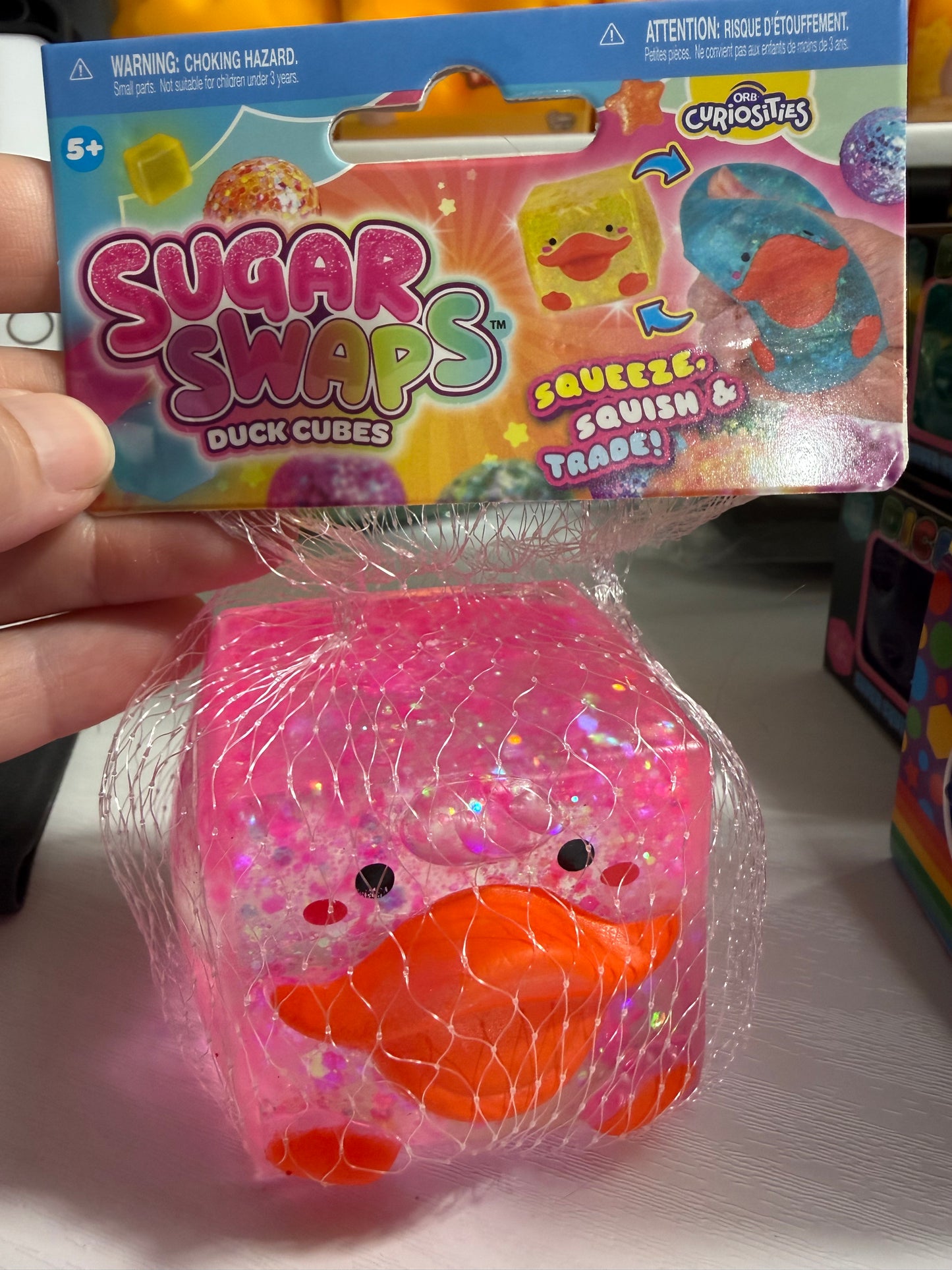 Orb sugar swap duck cube pink