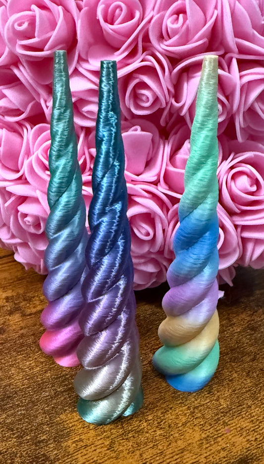 RTS- 3 pack rainbow unicorn ring cones 4.5”