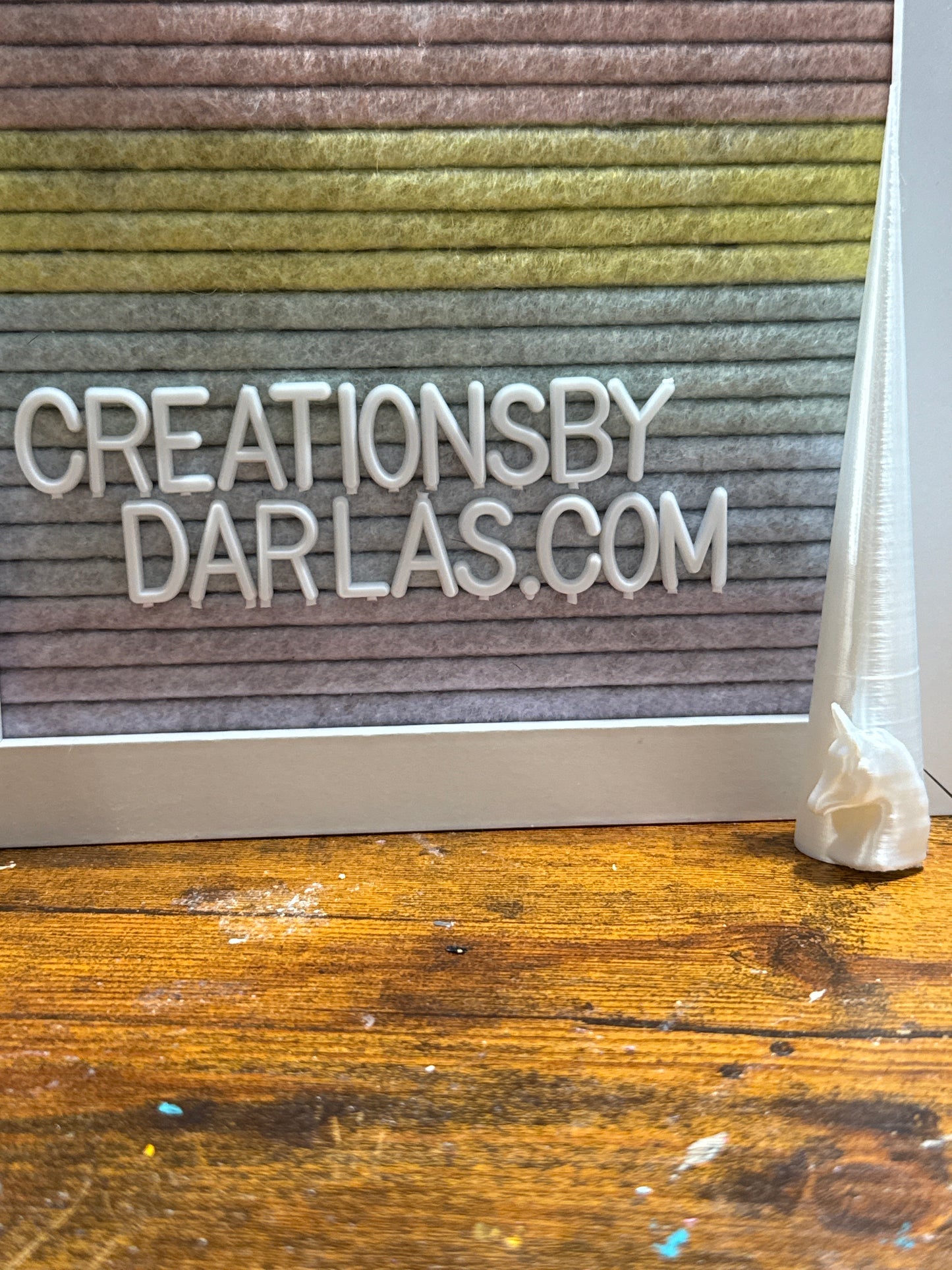 Pearl white unicorn 5.25”