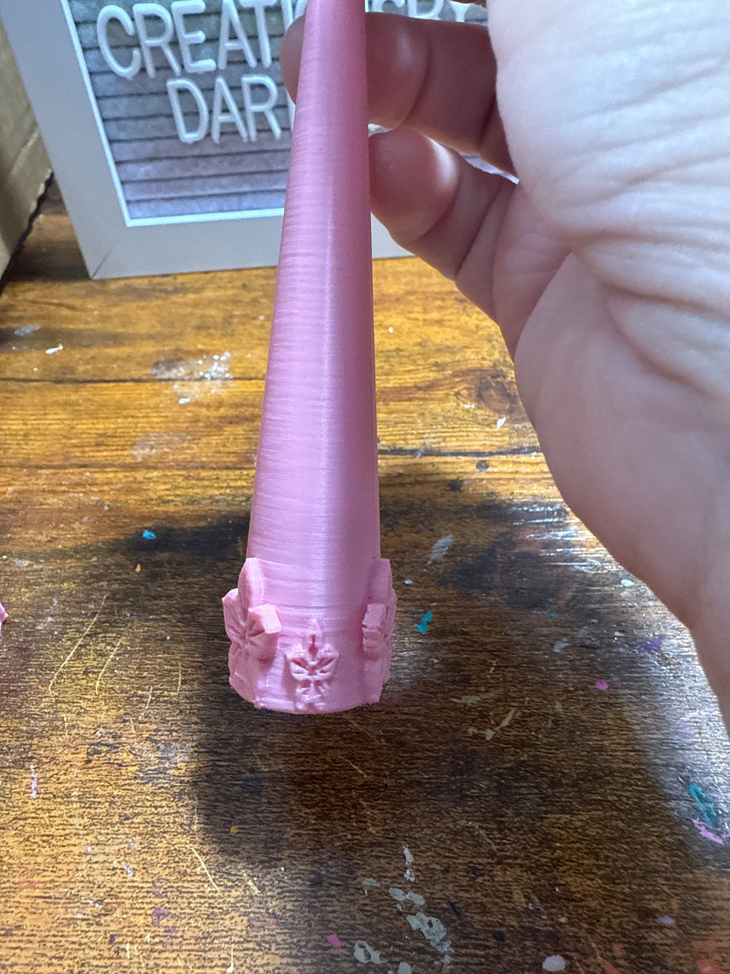 Hibiscus pink cone 5.25”