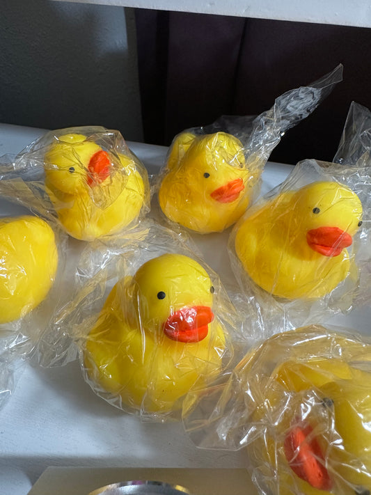 Shaving cream squishy toy duck