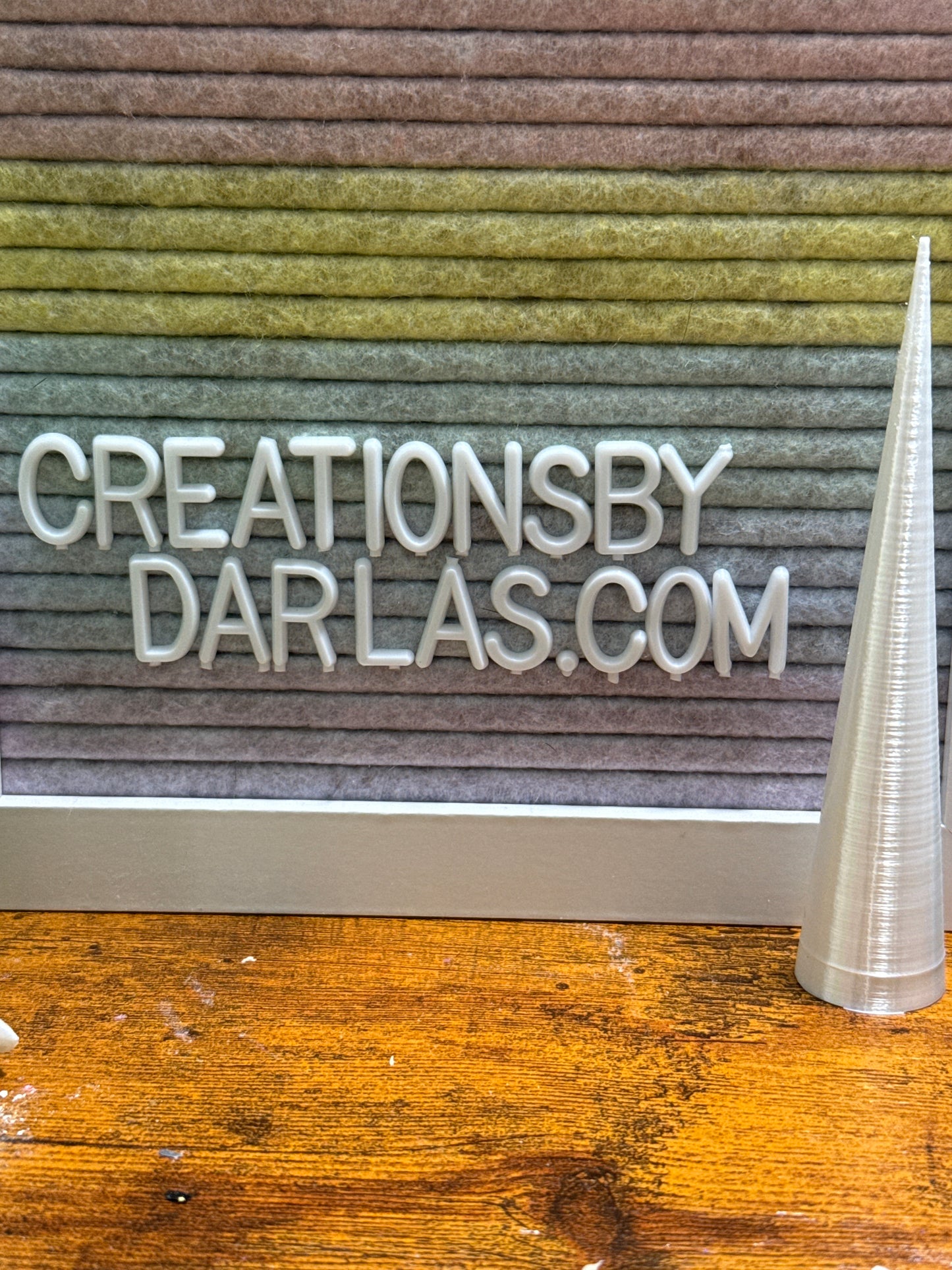 Pearl white cone 4.5”