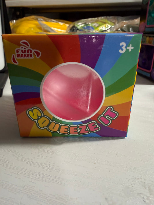 Pink shaped squeeze it