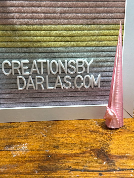 Pearl pink unicorn cone 5.25”