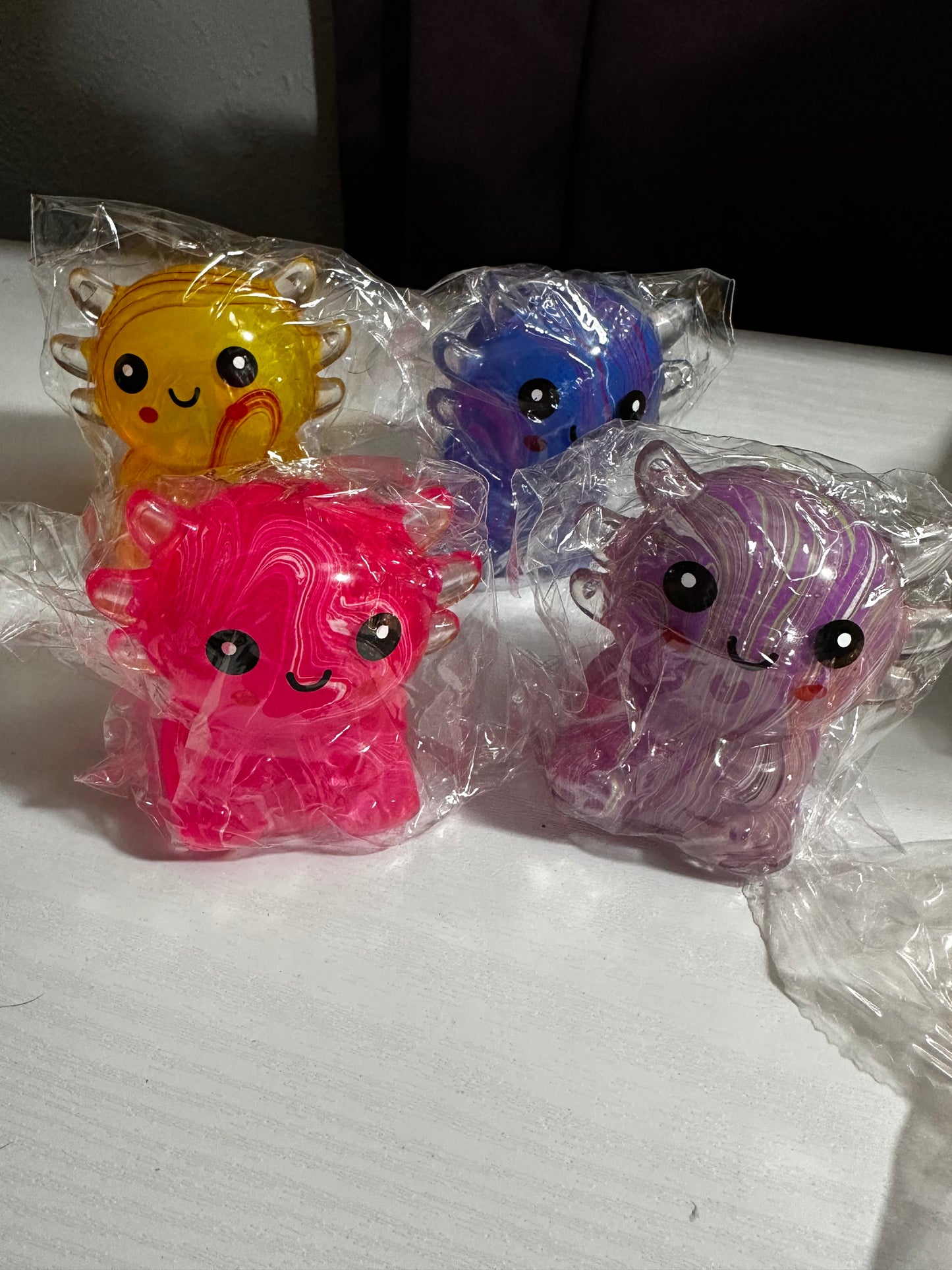 Axolotl squishy toy (1 of each color available)