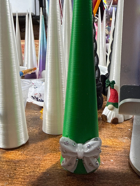 Painted decorated with rhinestones (not fully rhinestoned)