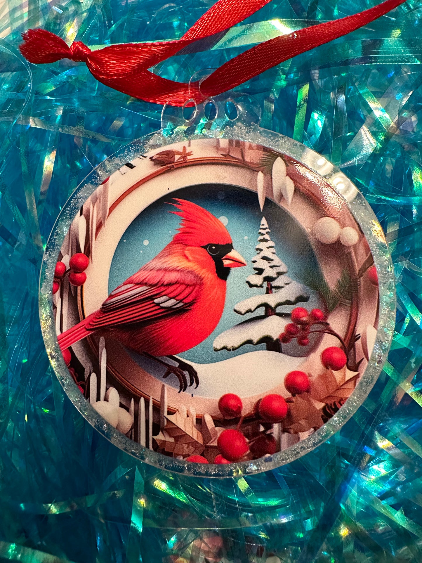 Cardinal ornament