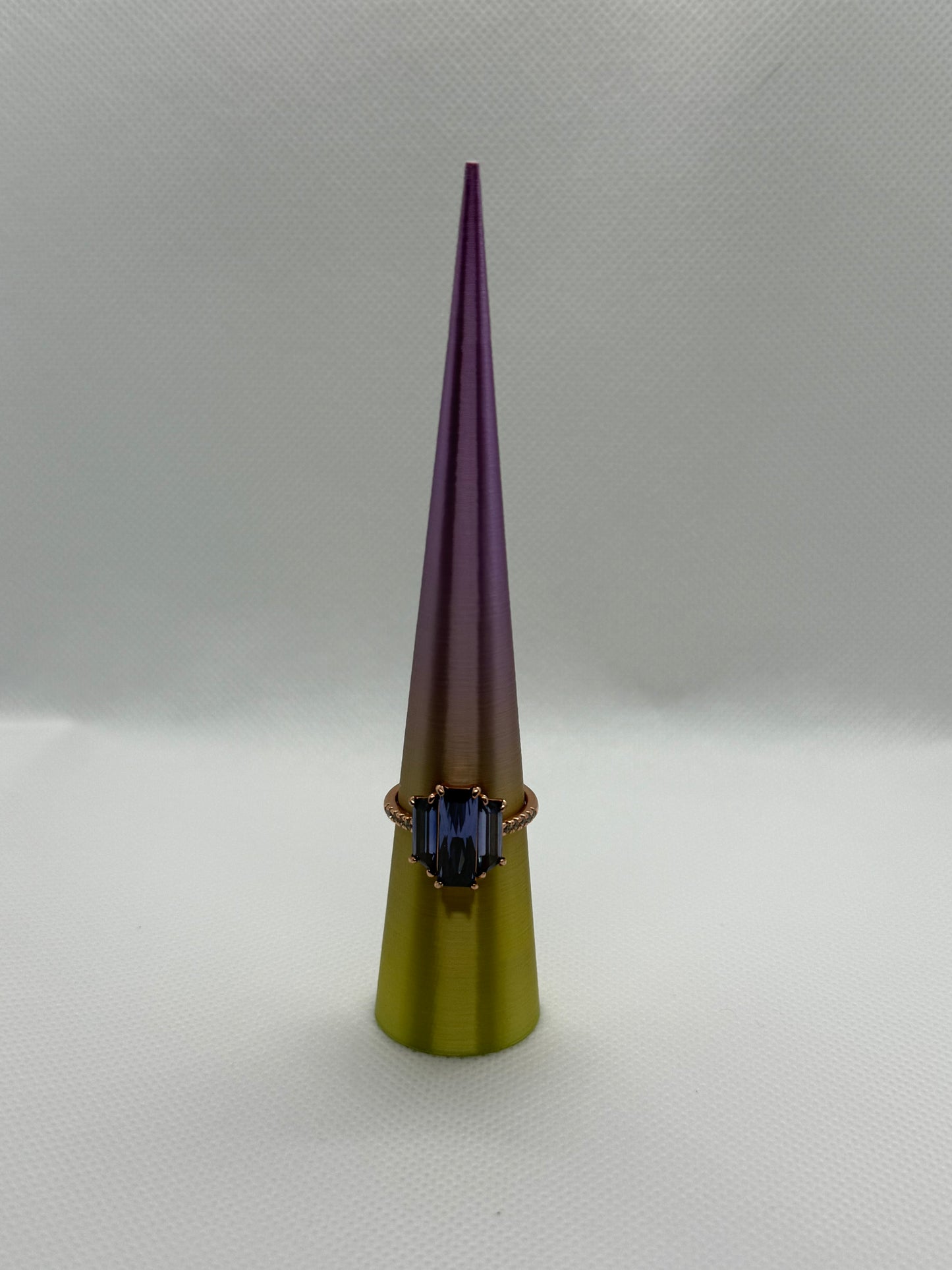 Lavender and yellow ring cone