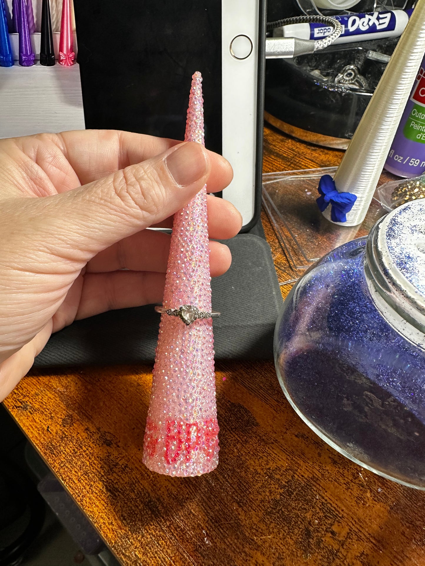 Full rhinestones cone. It’s BP Bit*h