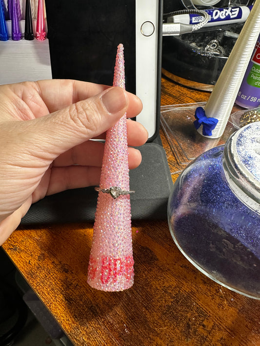 Full rhinestones cone. It’s BP Bit*h
